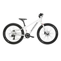 Juniorské kolo Kross LEVEL JR 2.0 24" Gen 007 S (12", 130-150 cm) bílá/černá/lesk