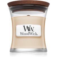 Woodwick Vanilla Bean ароматна свещ с дървен фитил 85 гр.