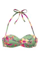 LASCANA Bikini gornji dio  svijetlozelena / pastelno narančasta / roza / neonsko roza