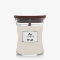 WoodWick Medium Hourglass Candle - White Teak Universal