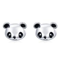 Olivie Strieborné náušnice PANDA 3384
