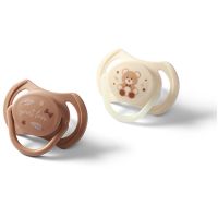 BabyOno Take Care Symmetrical Silicone Soothers duda Day & Night 0-6m 2 kos