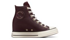 Converse Chuck Taylor All Star Classic Wedge Leather - Dámske - Tenisky Converse - Hnedé - A12349C - Veľkosť: 36.5