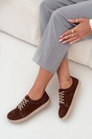 Barefoot típusú tornacipő természetes nubukból Zazoo 314 csokoládé