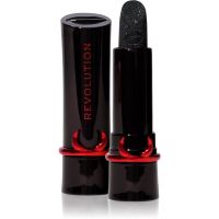 Makeup Revolution Truly Sinful Shimmer Lipstick svjetlucavi ruž za usne nijansa Sinful Black 3,5 g