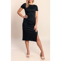 Sommerliches Baumwollkleid, Schwarz
