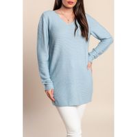 Langarmpullover, Hellblau