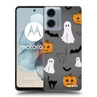 Silikónový čierny obal pre Motorola Moto G24 - Spooky crew