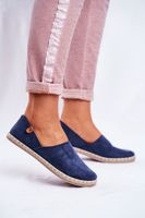 PE1 Női Velvet Espadrilles Navy Vulcano