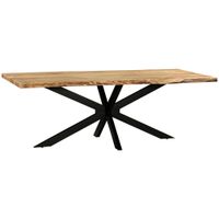 P & B JEDÁLENSKÝ STÔL, akácia, čierna, farba akácie, 220/100/76 cm