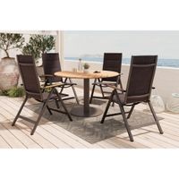 Ambia Garden ZÁHRADNÝ STÔL, kov, plast, 120/74/120 cm