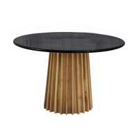 Livetastic JEDÁLENSKÝ STÔL, akácia, čierna, farba akácie, 120/120/76 cm