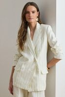 Lauren Ralph Lauren dvojradové sako dámske ľanové