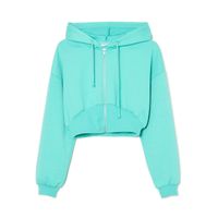 Cropp - Pulover s potiskom - bledo turkizna