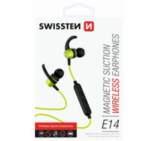 Sluchátka Bluetooth SWISSTEN ACTIVE lime