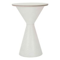 KONFERENČNÝ STOLÍK, biela, kov, keramika, 44,5/44,5/63 cm