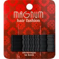 Magnum Hair Fashion lasnice za lase črna 12 kos