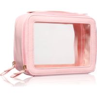 BrushArt Accessories Transparent make-up case kozmetični kovček Pink 1 kos