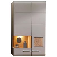 Hom`in ZÁVESNÁ VITRÍNA, farba duba, 80/136/37 cm