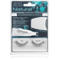 Ardell Natural ψεύτικες βλεφαρίδες με κόλλα 110 Black 4 τμχ