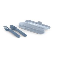 Suavinex Go Natural Cutlery Set столові прибори 12 m+ Blue 3 кс