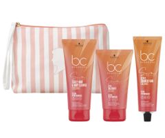 Cestovná sada pre slnkom zaťažované vlasy Schwarzkopf Professional BC Bonacure Sun Protect + kozmetická taška zadarmo + darček zadarmo