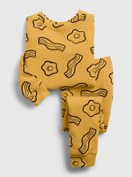 GAP Dětské pyžamo eggs and bacons - Kluci