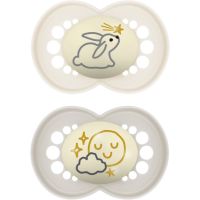 MAM Original Night 16m+ пустушка Grey/ Beige 2 кс