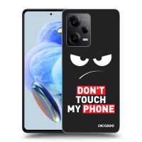 Silikónový čierny obal pre Xiaomi Redmi Note 12 Pro 5G - Angry Eyes - Transparent