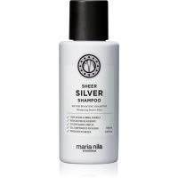 Maria Nila Sheer Silver Shampoo sampon a sárga tónusok neutralizálására 100 ml