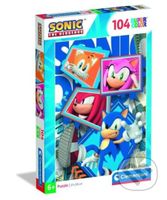 Puzzle Ježek Sonic Parťáci 104 dílků - puzzle z kategorie 60 - 300 dílků