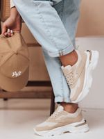 Dámské béžové sneakersy na platformě SPORTLITE