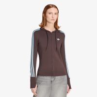 Φούτερ adidas Hooded Trefoil Zipper Jacket Aurora Coffee S
