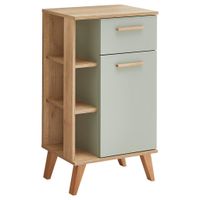 Xora SPODNÁ SKRINKA, farba duba, pastelová zelená, farba duba, pastelová zelená, 50,5/89,5/33 cm