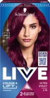 Schwarzkopf боя за коса - Live Colour + Lift - L76 Ultra Violet