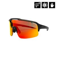 HORSEFEATHERS Cyklistické okuliare Recoil - matt black/mirror red BLACK