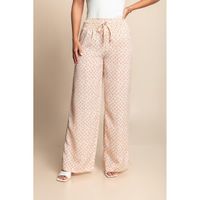 Lange Hose Mit Print, Creme