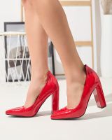 Resti Red lacquered pumps with stiletto nose Sovirta- Footwear
