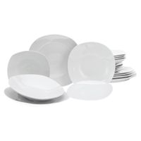 Creatable JEDÁLENSKÝ SERVIS SQUARE WEISS 18-dielne