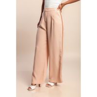 Elegante Wide Leg Hose, Rosa