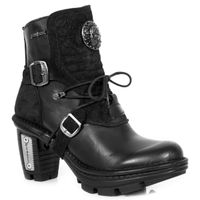 Damenschuhe Boots NEW ROCK - ITALI NEGRO, DRAMA ANTE NEGRO 41