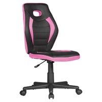 MID.YOU OTOČNÁ STOLIČKA PRE MLÁDEŽ, čierna, pink