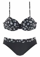 LASCANA Bikini 'Wire Glue'  crna / bijela