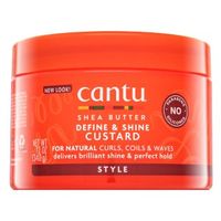 Cantu Shea Butter Define & Shine Custard krem do stylizacji do falowanych i kręconych włosów bez połysku 340 g