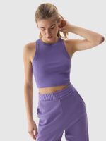 Dámsky crop top slim - fialový