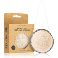 BrushArt Home Salon Double-sided konjac sponge gyengéd hámlasztó szivacs Charcoal & Walnut 6 g