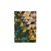 Flair Rugs VLNENÝ KOBEREC, 170/120 cm zelená, viacfarebná