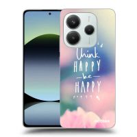 Silikónový čierny obal pre Xiaomi Redmi Note 14 4G - Mysli pozitívne!