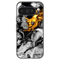 Silikónový čierny obal pre Google Pixel 10 Pro - Black Gold 2