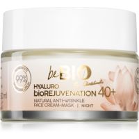 beBIO Ewa Chodakowska Hyaluro Bio Rejuvenation 40+ feuchtigkeitsspendende Nachtcreme gegen Falten 50 ml